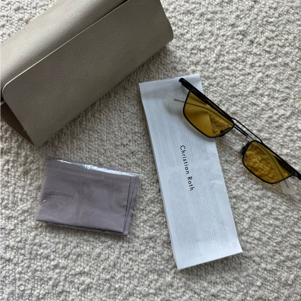 Black and Yellow Sunglasses